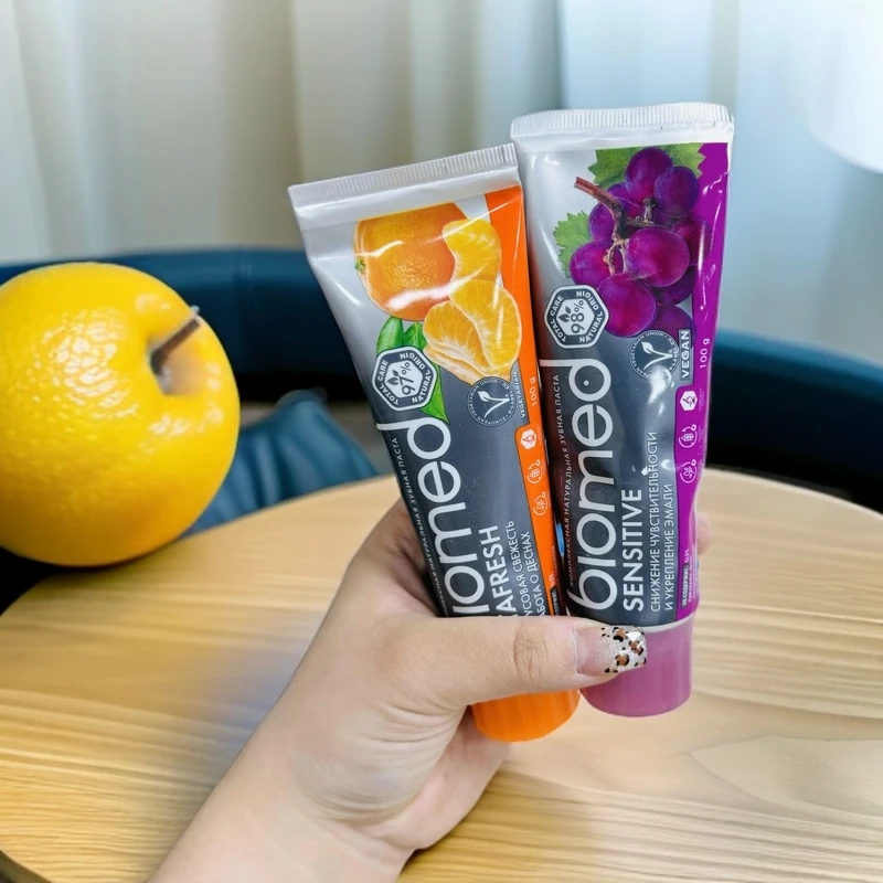 Biomed碧欧迈德牙膏植物无氟靓白清新口气祛黄牙龈护理牙膏100g