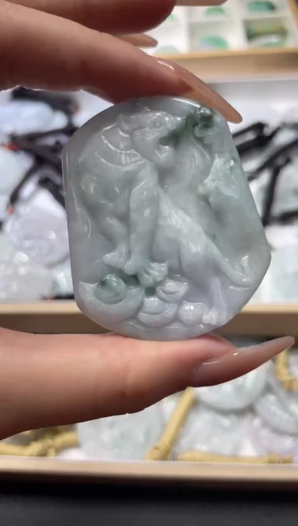 颈饰未镶嵌翡翠天然A货翡翠随机发一件119