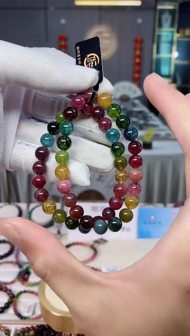 单圈手串8mm+未镶嵌碧玺（多样性发一条）xion