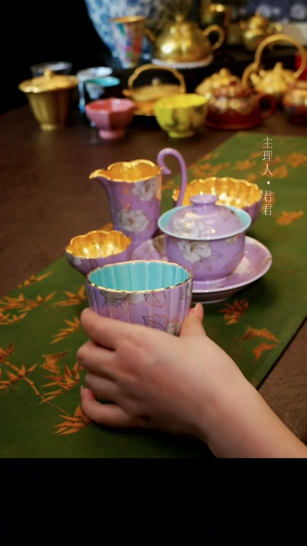 茶杯紫砂【宜景窑烟幕紫系列】马克杯
