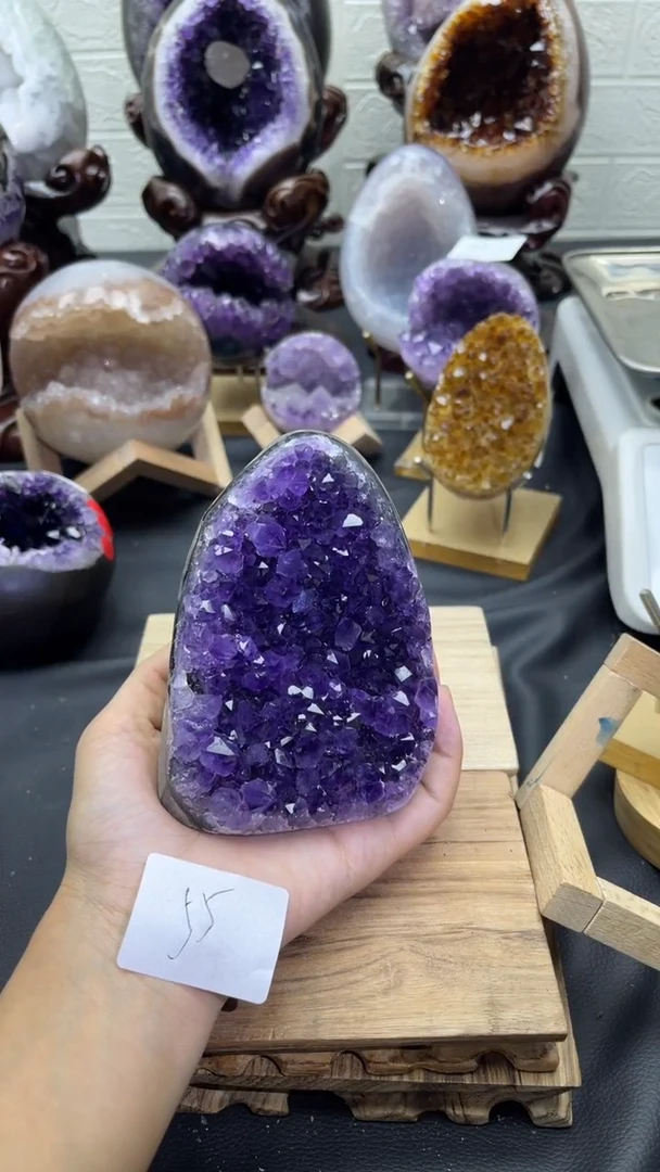 未镶嵌大型摆件（非配饰）紫晶55号摆件