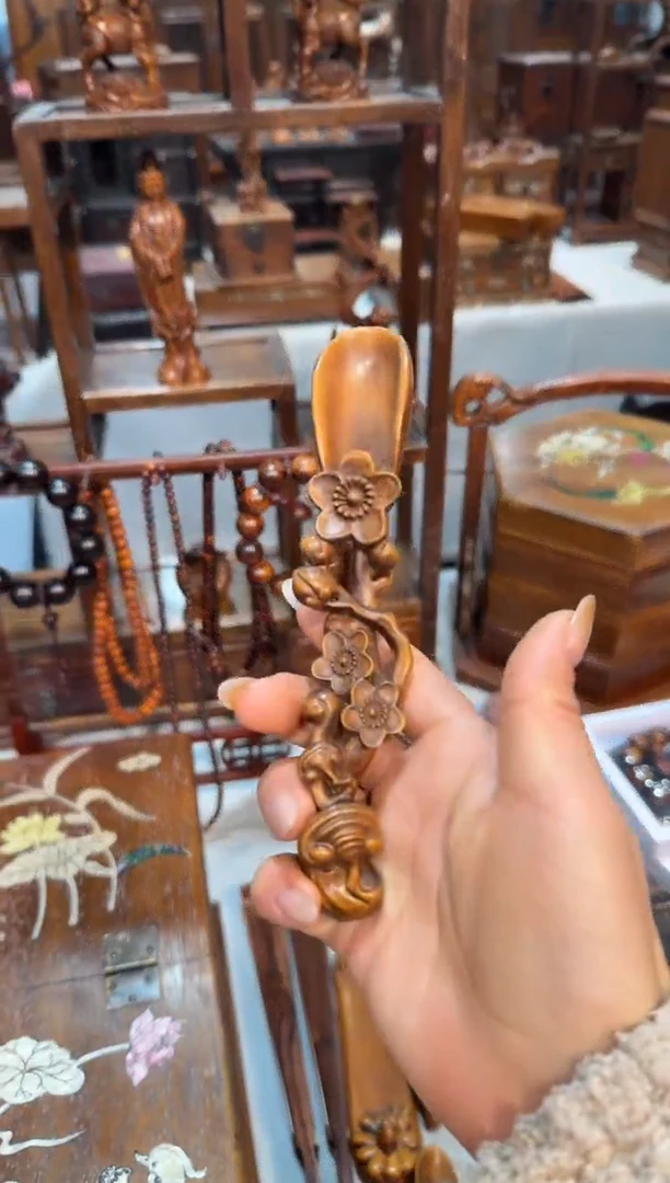 木黄杨 梅花茶勺