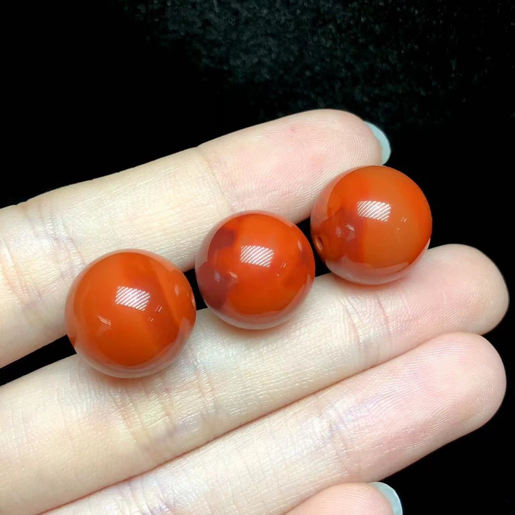 【小宝珠宝】27 T66312-南红单珠-14mm-多样性发一件