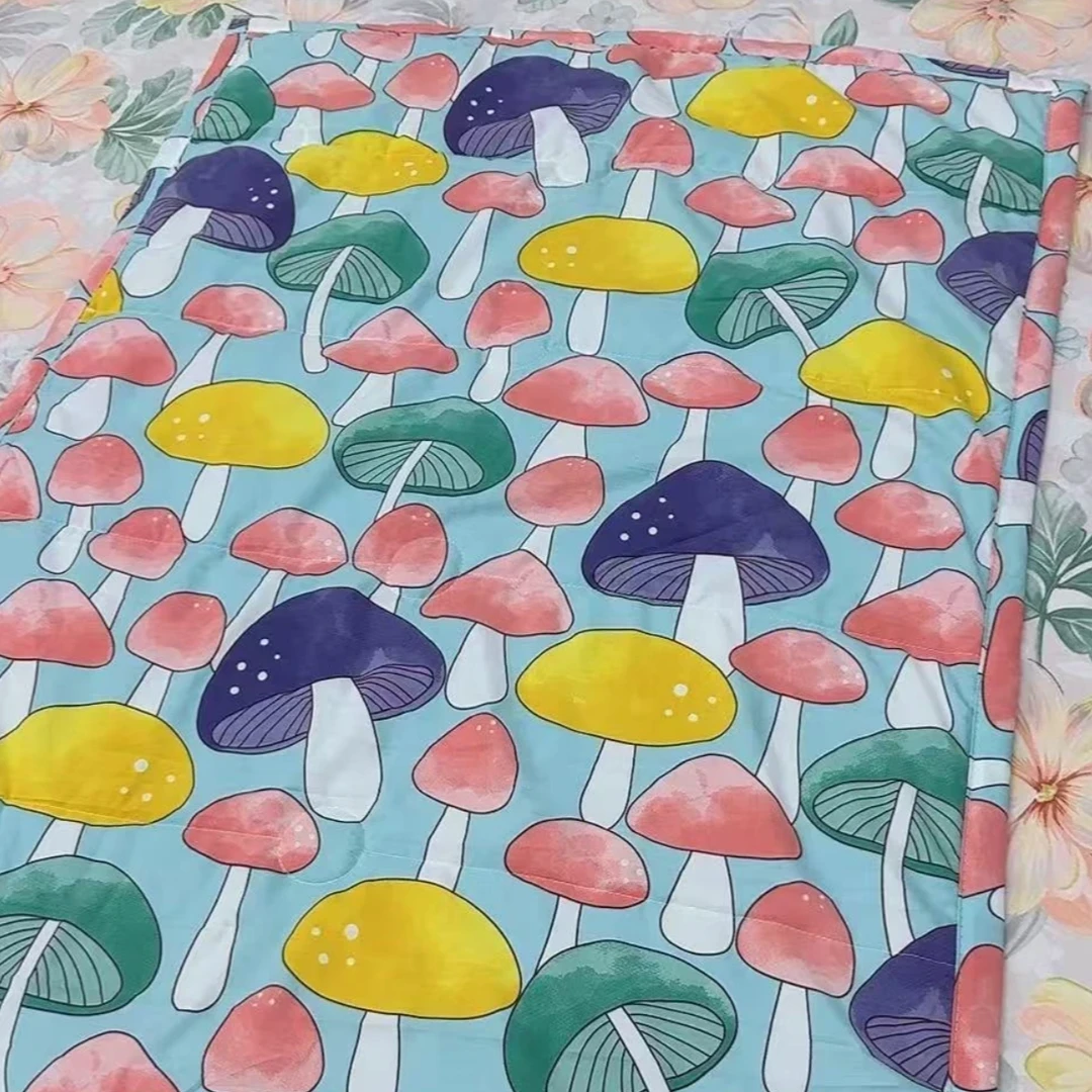 水洗棉夏被--蘑菇精灵（不包含礼袋礼盒）