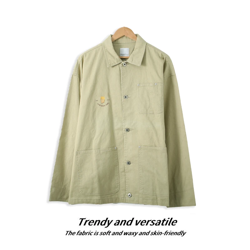 春季款男士夹克外套棒长袖时尚流行上衣牛仔服BB967休闲百搭显瘦