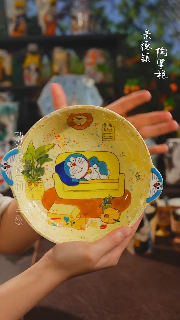 景德镇高温釉下彩纯手工手绘
