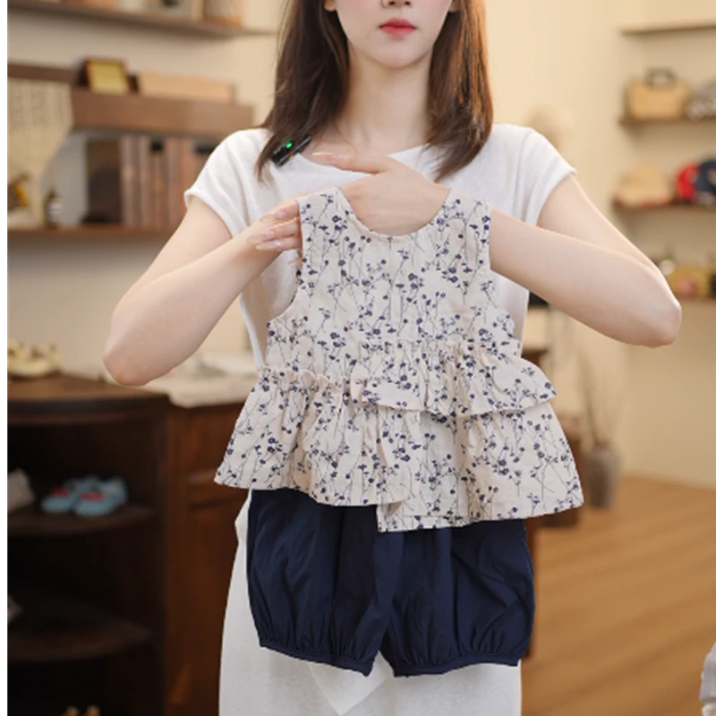 女童夏装套装2025新款洋气韩版女宝宝时髦夏季两件套C308