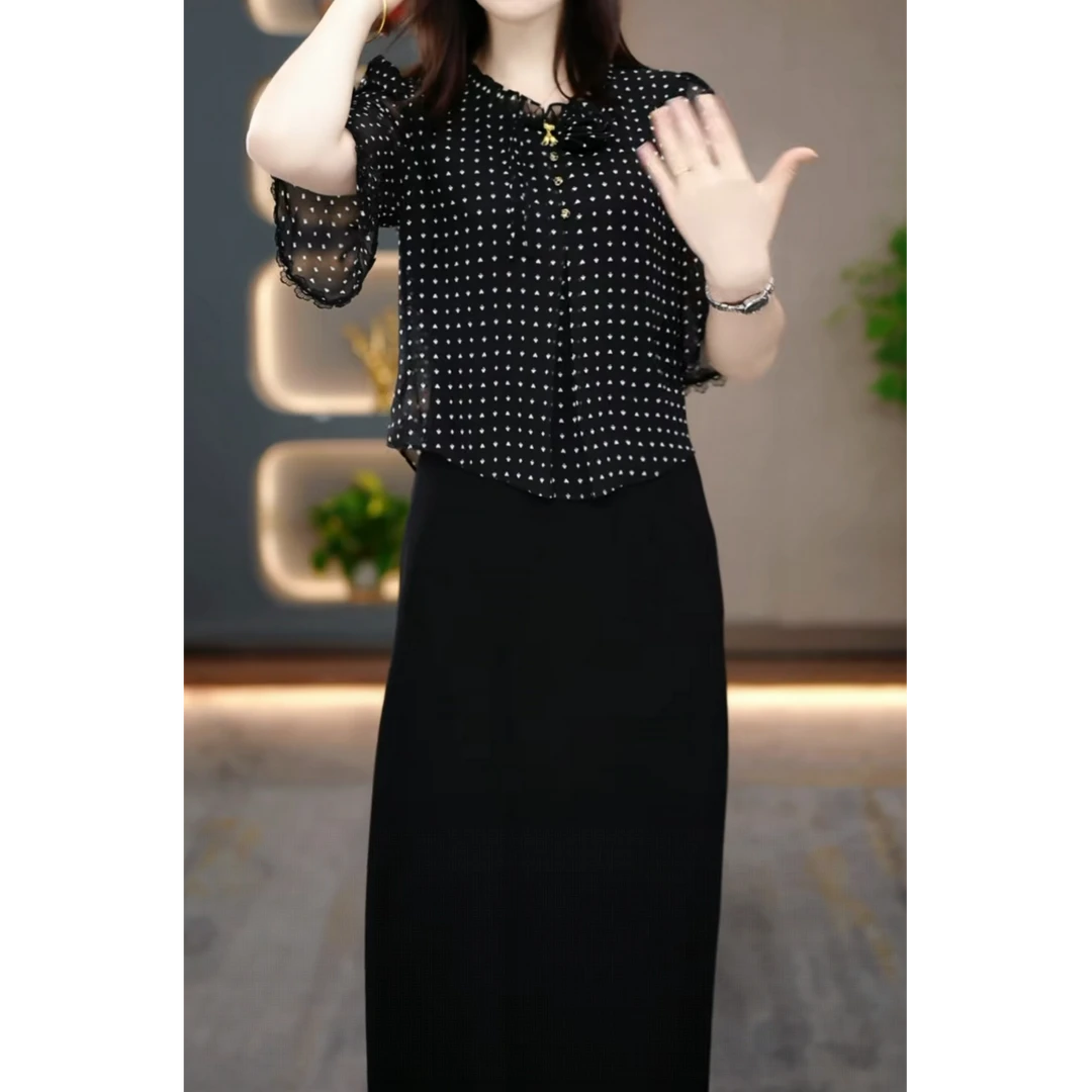 玫妖妖服饰夏季时尚连衣裙2025新款气质显瘦时尚百搭收腰连衣裙