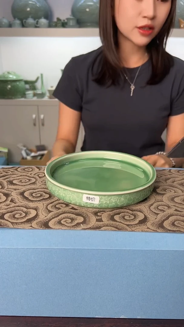 龙泉云间青瓷小米茶器