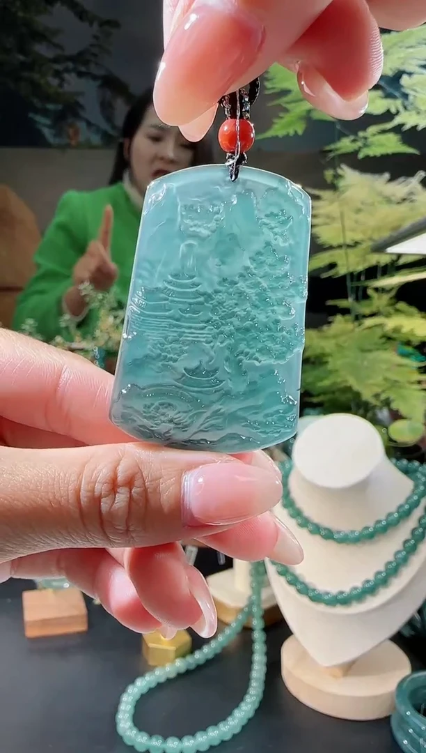 【闪购商品】翡翠吊坠(不含链)未镶嵌山水牌多样性发一