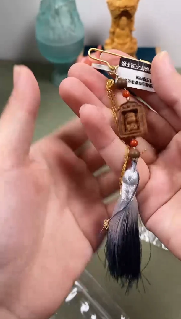 檀香木被****天印度老山檀香淳化老料无相佛压襟挂饰