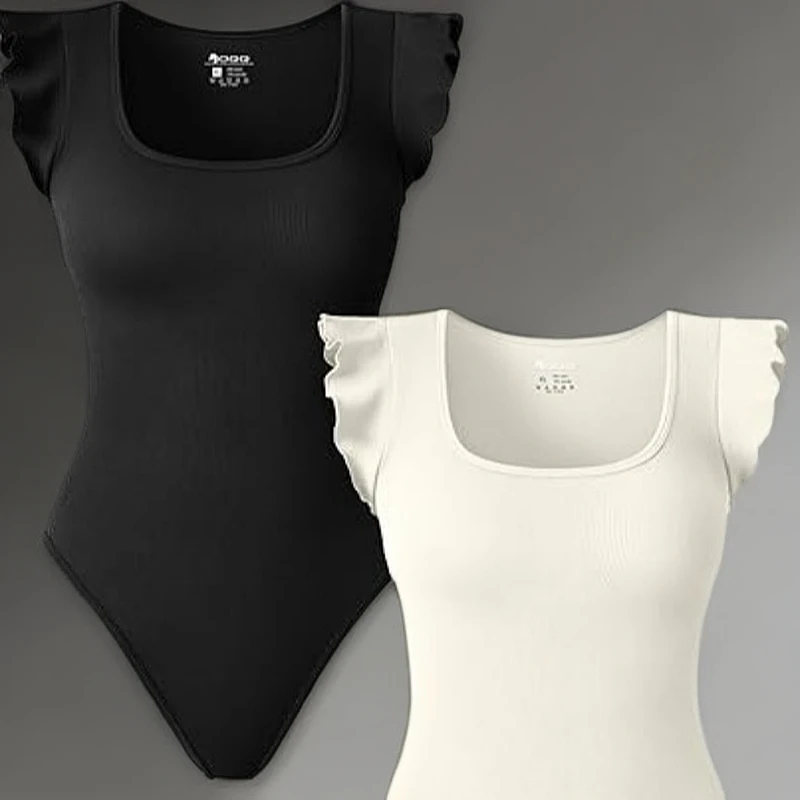 白色运动无痕性感连体衣修身显瘦弹力瑜伽服夏季薄款健身紧身