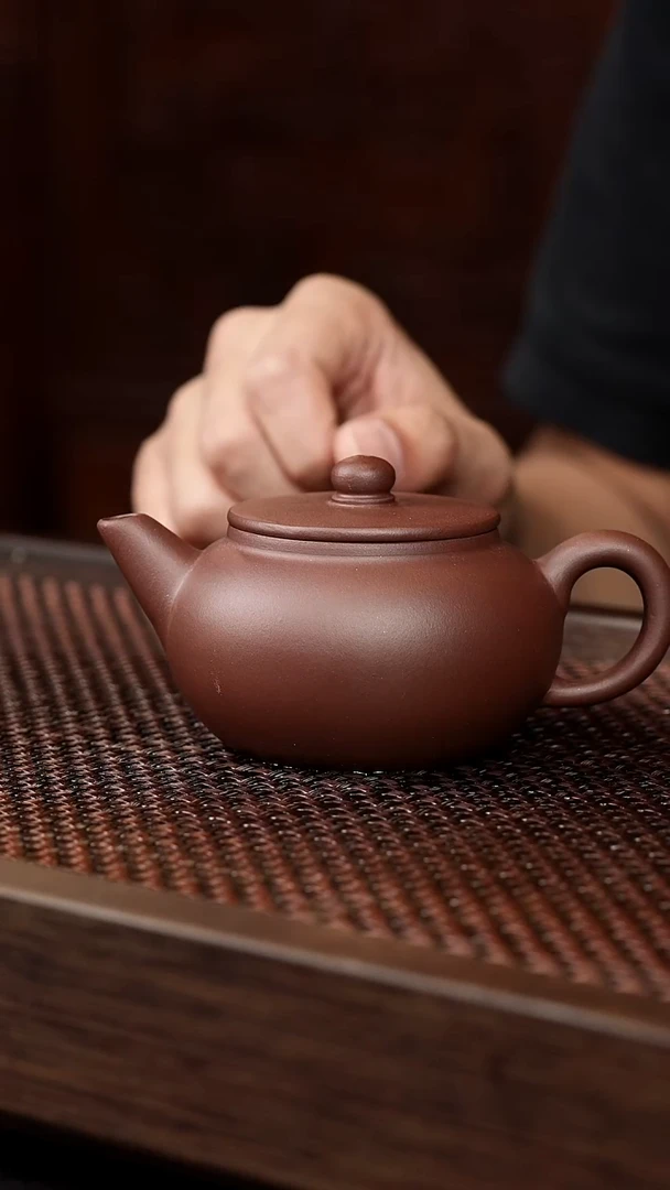 茶壶紫砂底槽清平盖水平