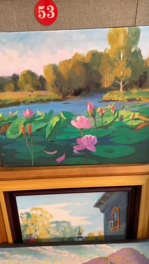 俄美协画家原创油画 50*60