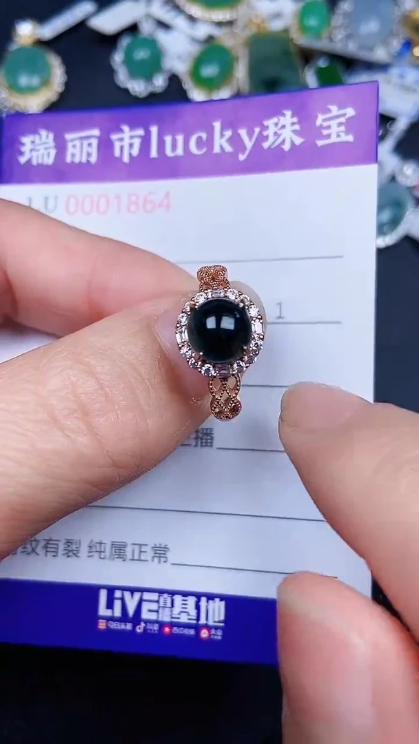 颈饰银S925镶嵌翡翠1864