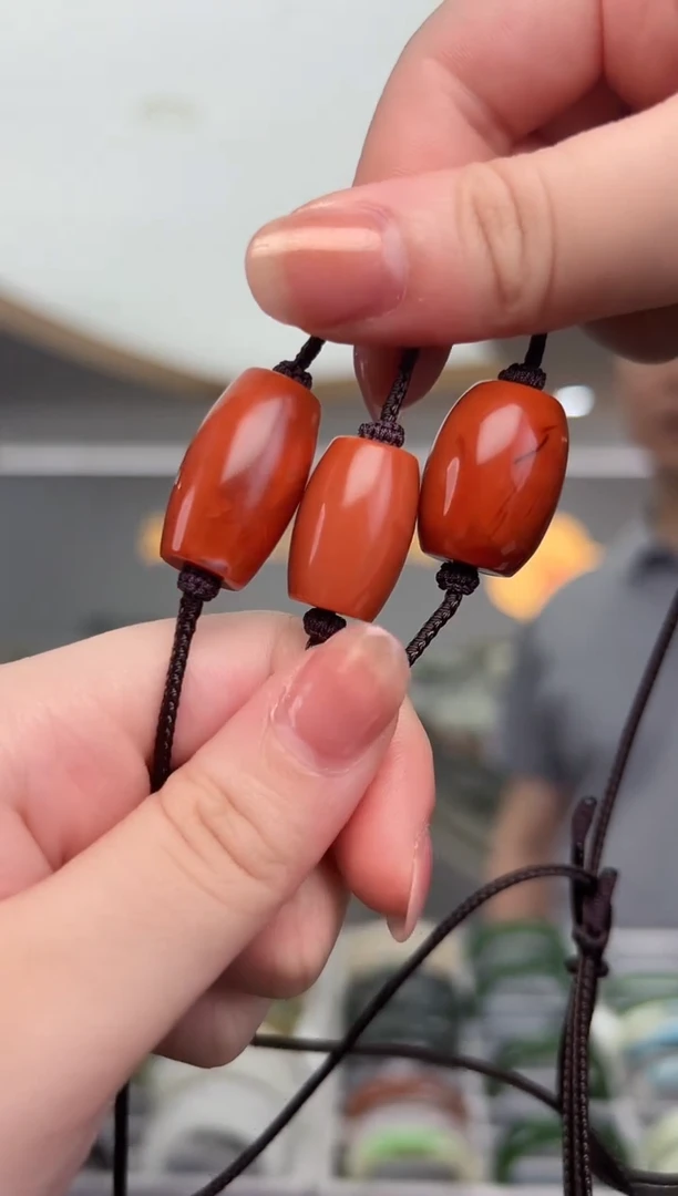 南红玛瑙吊坠未镶嵌南红桶珠-08（多样性发货 发其一）