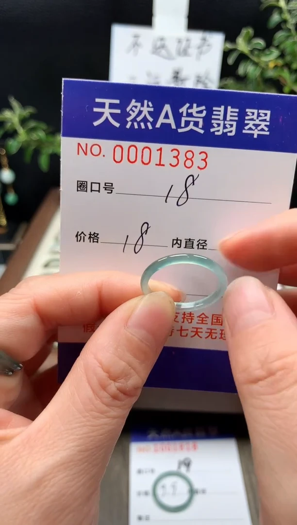 未镶嵌戒指翡翠18#