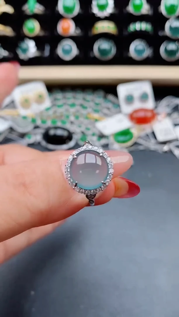 【闪购商品】翡翠戒指银S925镶嵌321321