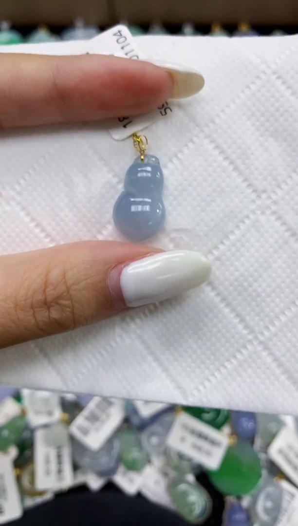 颈饰18K金镶嵌翡翠11111111111