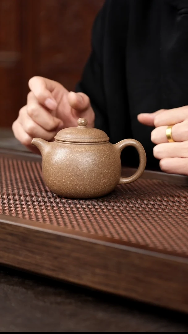茶壶紫砂芝麻绿匏尊
