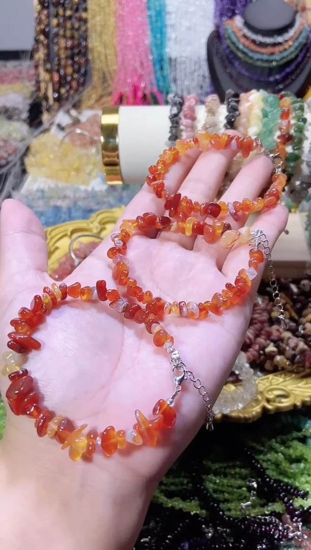 未镶嵌珠宝半成品水晶红玛手链