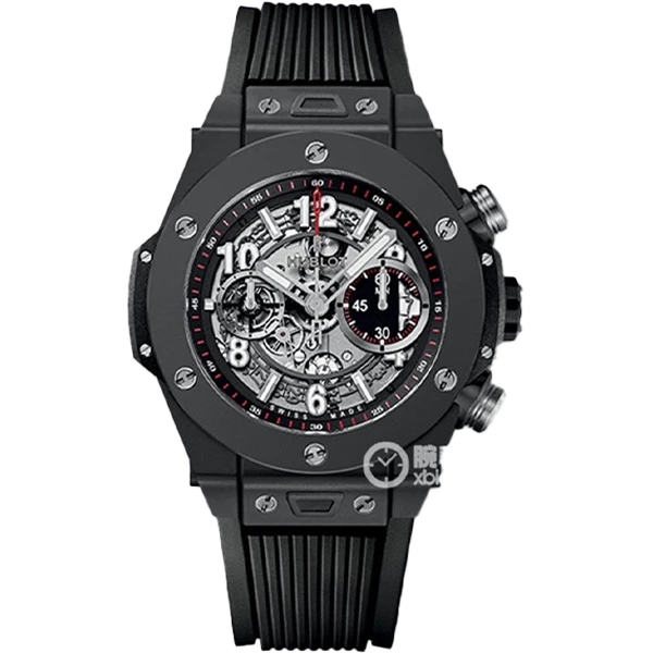 99新 Hublot/宇舶表 老佛爷/宇舶411/自动/21年电子全套/45mm