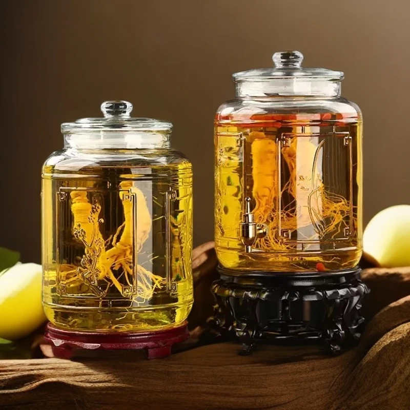 梅兰无铅专用加厚泡酒瓶大口径大直径升级款软密封圈不漏酒不漏气