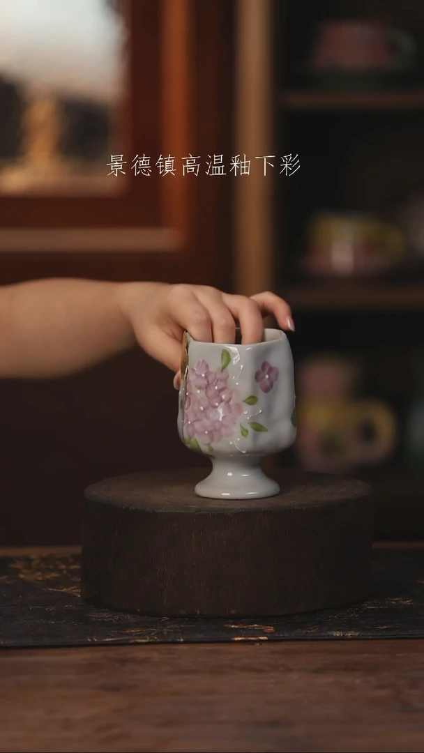 陶瓷景德镇高温釉下手绘陶瓷016