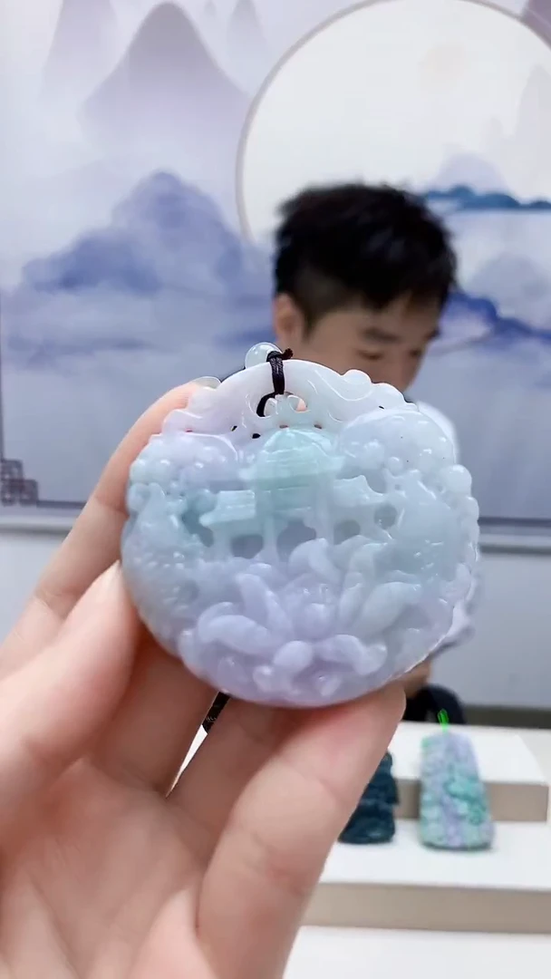 未镶嵌定制翡翠5176ry-毛货挂件36