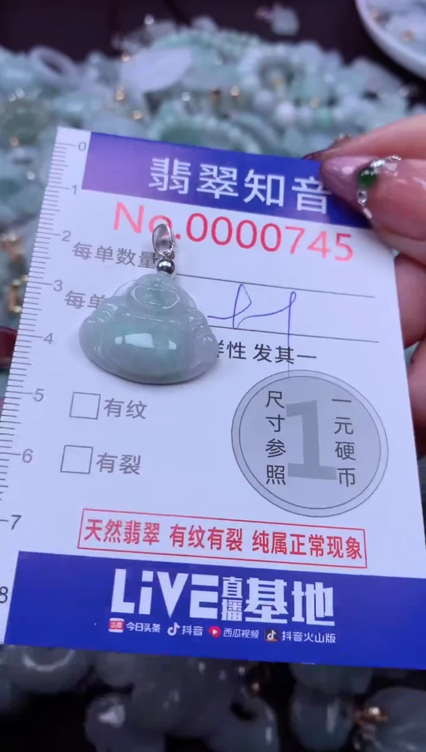 吊坠(不含链)未镶嵌翡翠745