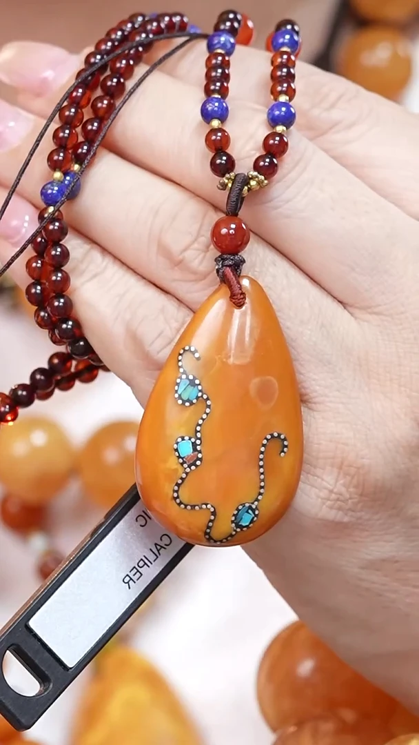 蜜蜡颈饰未镶嵌3130天然蜜蜡珠宝奇石云端妖孽全部保真