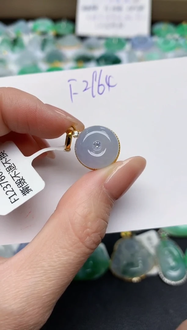 颈饰未镶嵌翡翠天然缅甸A货翡翠百元以上9元证书费自理