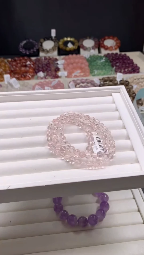 【闪购商品】水晶手链未镶嵌冰橘粉A16