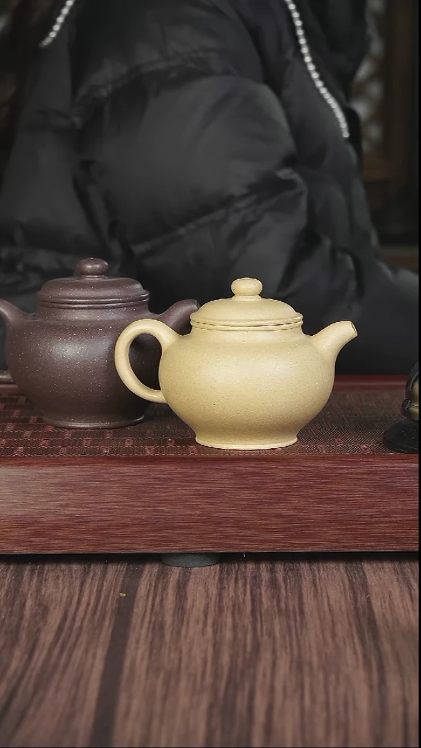 【闪购商品】紫砂茶壶xj粗砂天青掇只+xj本绿掇只