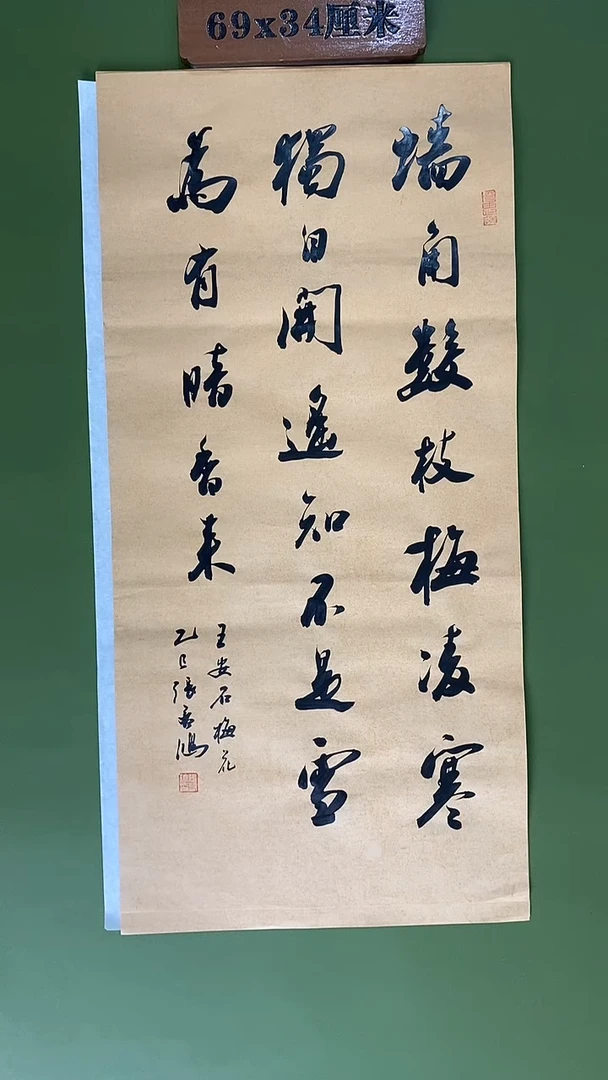 书法书法 张若鸿尺寸69cm*34cm