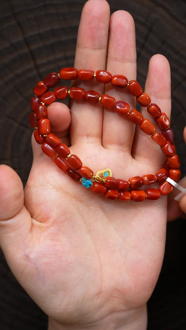 手链未镶嵌南红玛瑙无胶无裂瓦西原矿随形