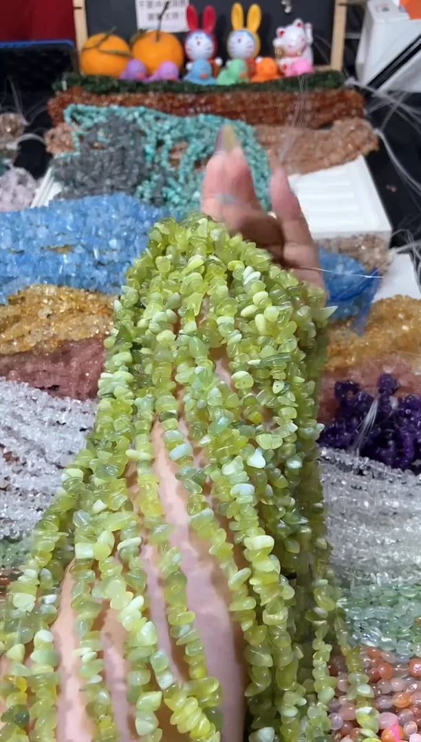 水晶珠宝半成品未镶嵌青提