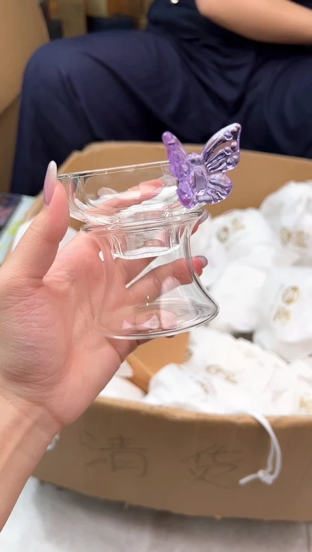 禾墨 蝶恋花茶漏浅紫色