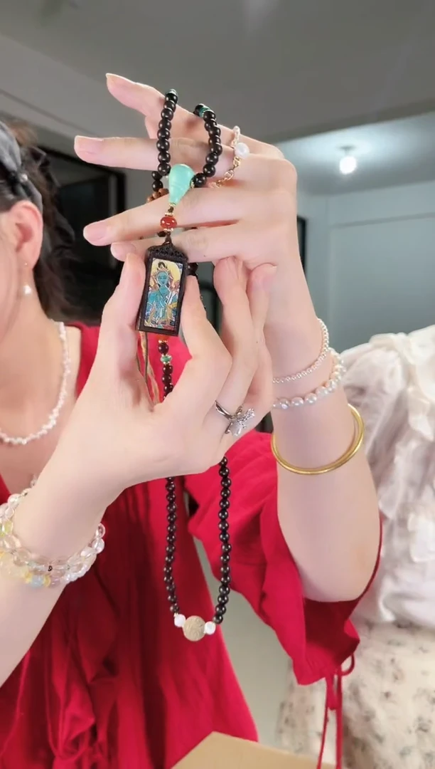 淡水珍珠未镶嵌颈饰无事牌珍珠项链