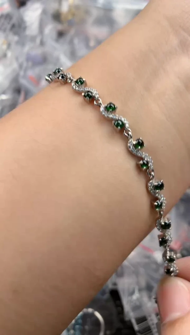 银S925镶嵌戒指翡翠11  11  7