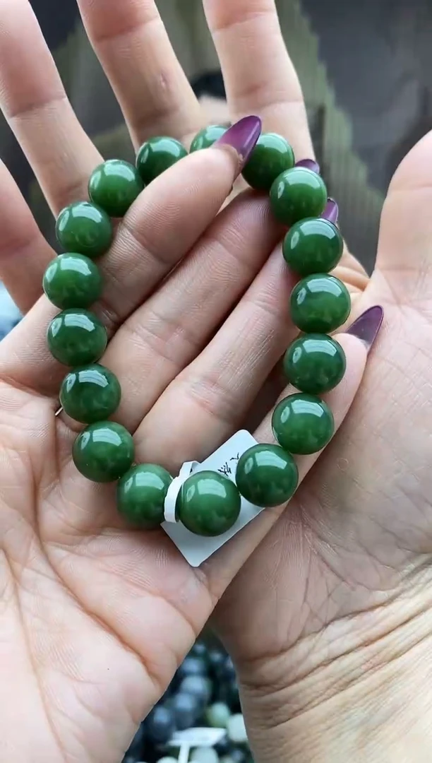 未镶嵌手串和田玉碧玉12
