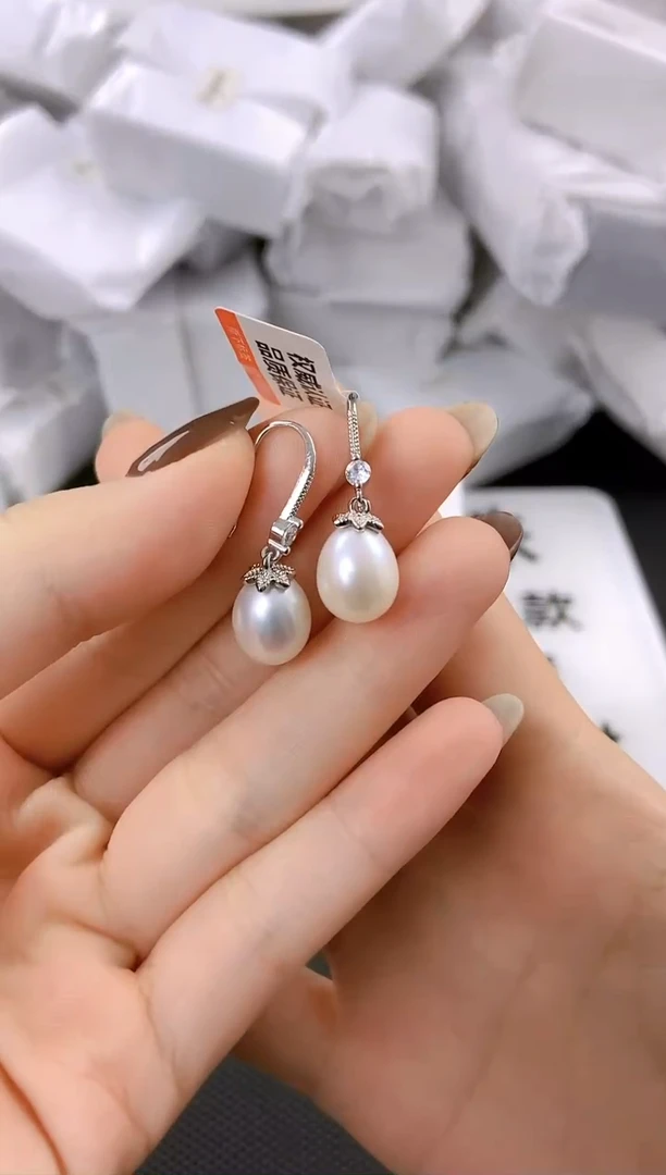 未镶嵌耳饰淡水珍珠ED1048