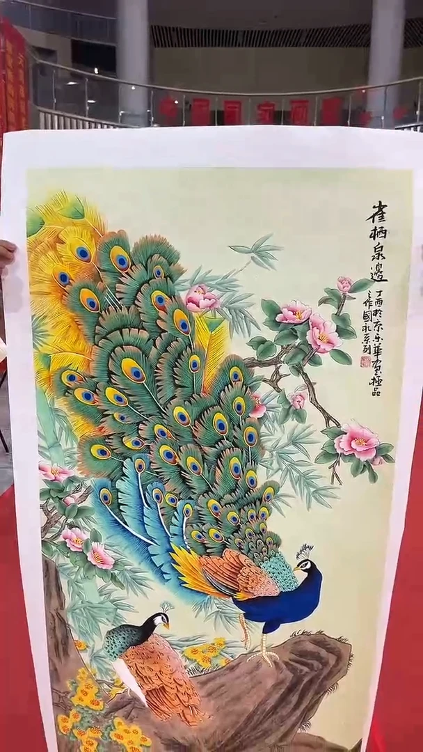 国画郑乐华手绘绘画作品31-55