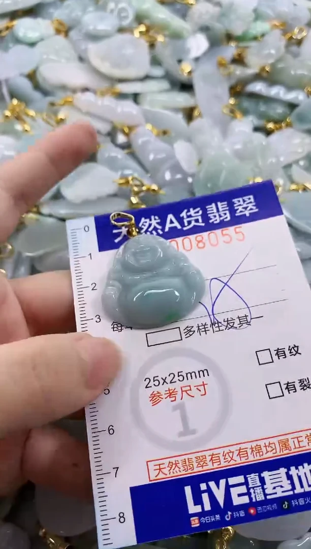 颈饰未镶嵌翡翠天然A货翡翠