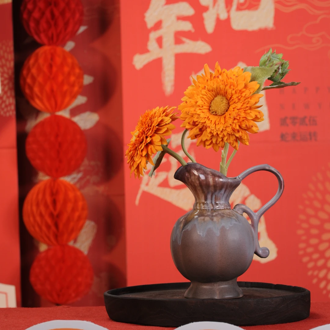 【年货专场】【紫阿拉丁】手绘艺术感花瓶