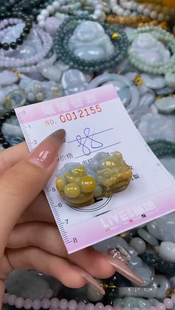 翡翠未镶嵌颈饰闪购0012155
