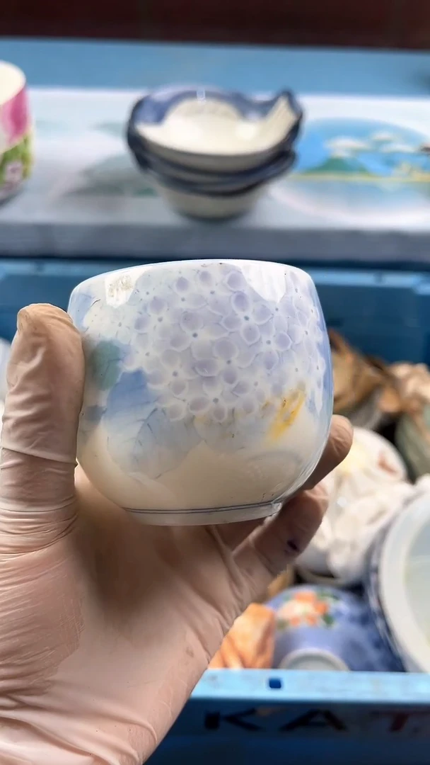 瓷片浮*沉英哥瓷器满19.9包邮