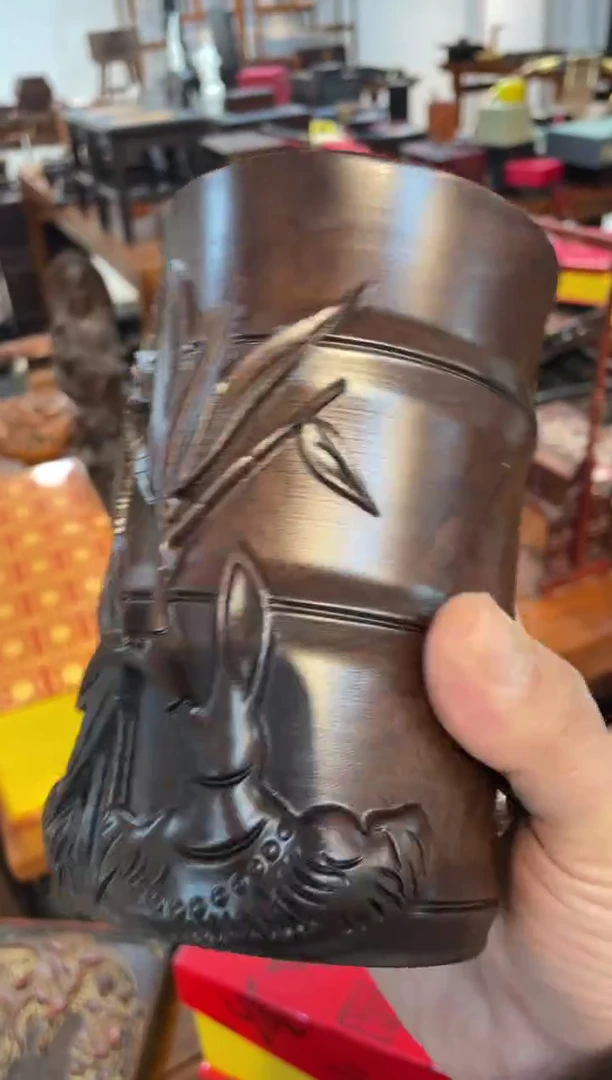 【闪购商品】木檀木笔筒啊啊啊啊啊啊啊