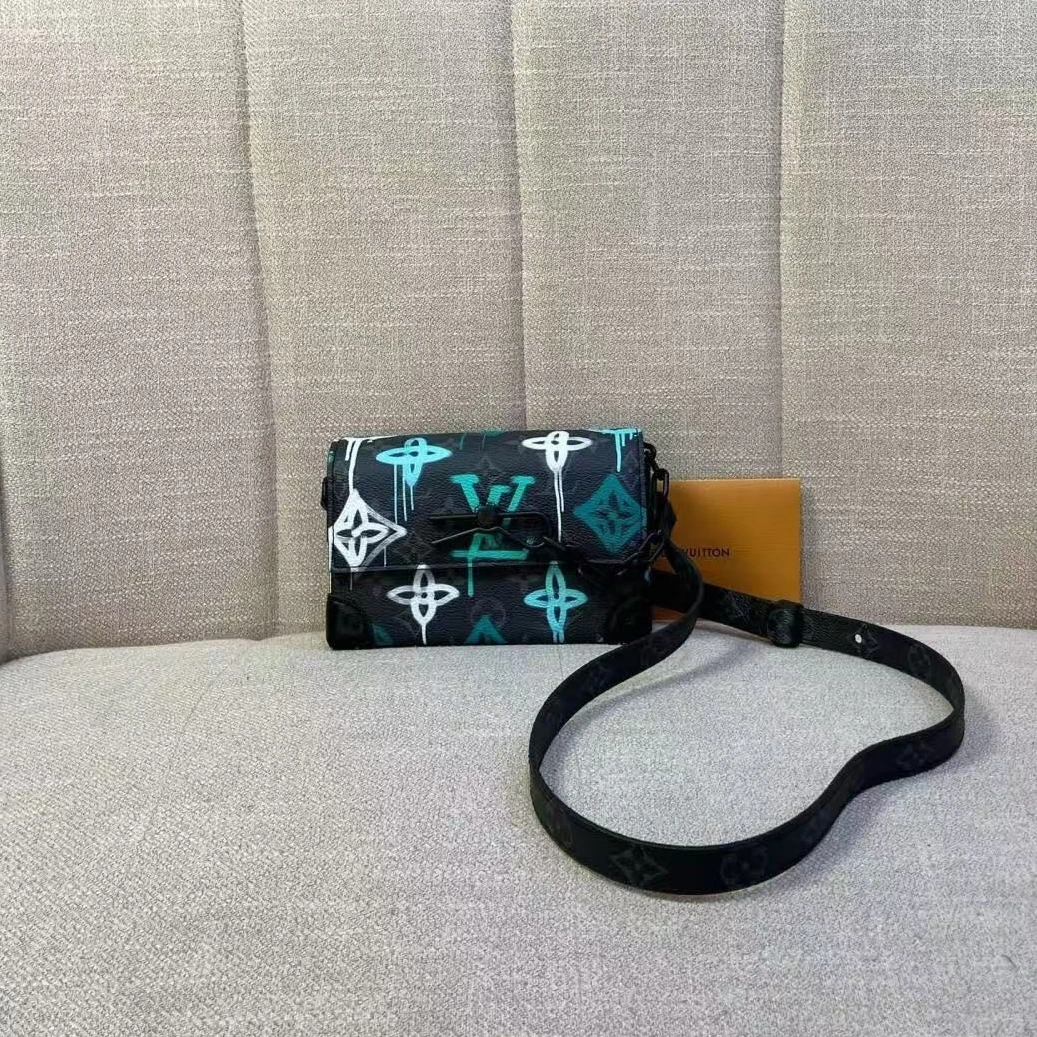 95新 LouisVuitton/路易威登 GGS丨steamer涂鸦盒子黑银/93927097