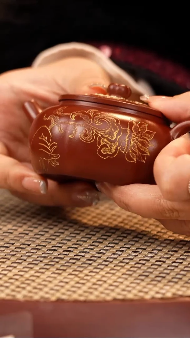 【闪购商品】紫砂茶壶SC事事如意 朱泥150cc